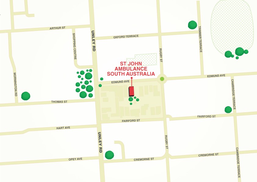 Map of the 85 Edmund Avenue  Unley SA 5061 Office